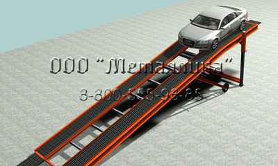 AUTOMOBILE PLATFORM TO UNLOAD RACK CARS